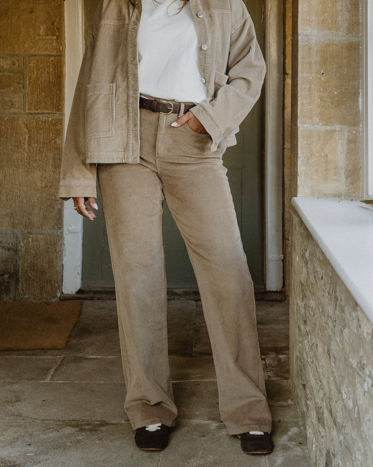 VMTESSA Wide Trousers - Silver Mink